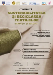 Conferința „Sustenabilitatea și reciclarea textilelor – direcții și soluții”