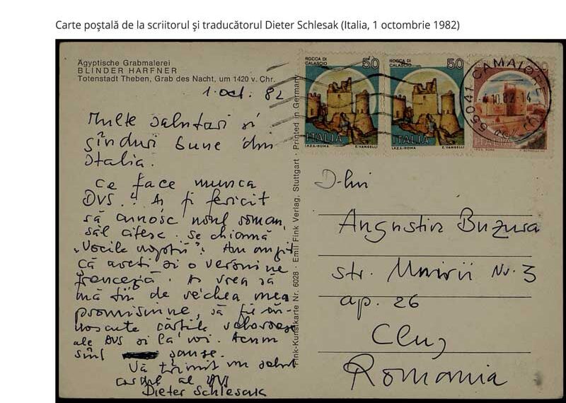 Augustin Buzura, Corespondență primită
