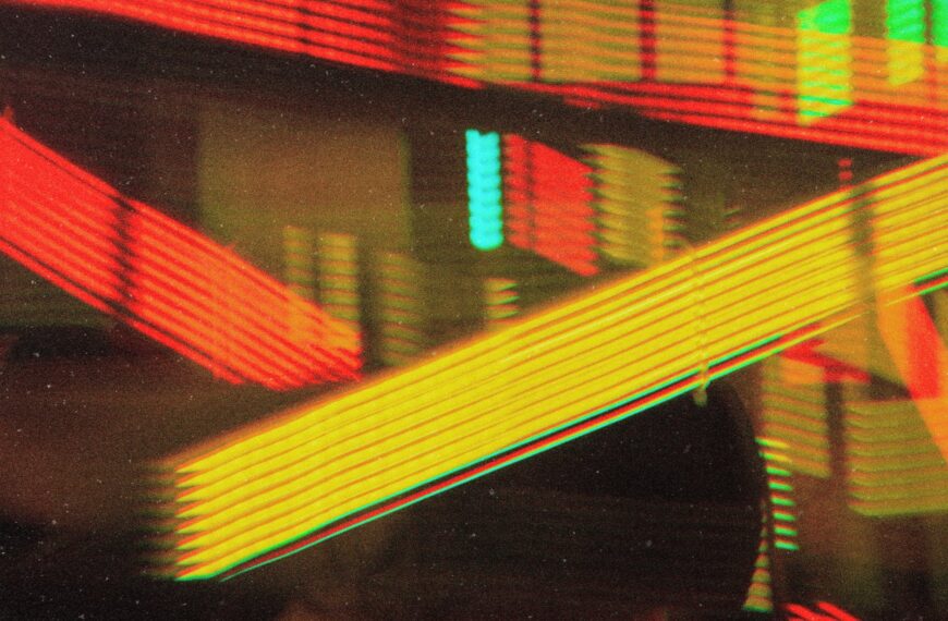 orange and yellow neon lights