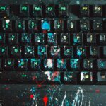 black computer keyboarad