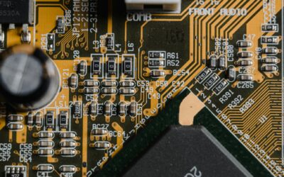 close up shot of a chip