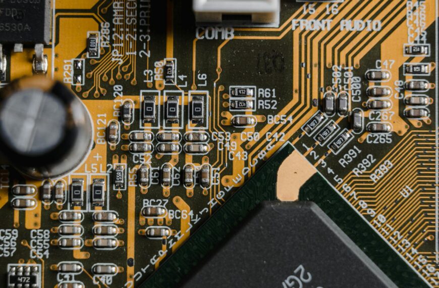 close up shot of a chip