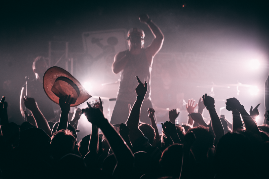 a man performing on the stage
